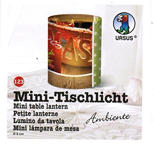 5 x Ludwig Bähr Mini-Tischlichter Ambiente 10x27cm VE=5 Blatt Motiv 12