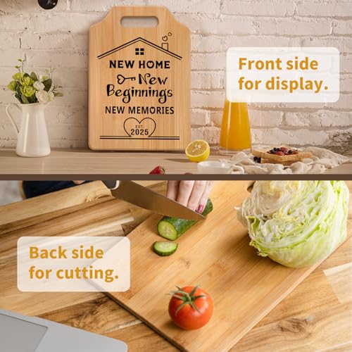 Gleevara New Home Gifts, House Warming Gifts New Home, Creative Bamboo Cutting Board Housewarming Gift, Unique Housewarming Gift for Couple, Friends - Image 5