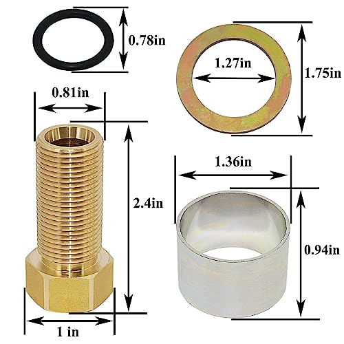 Buying Guide 1 Set 100818 Thick Countertop Extension Set for Faucet Valve...