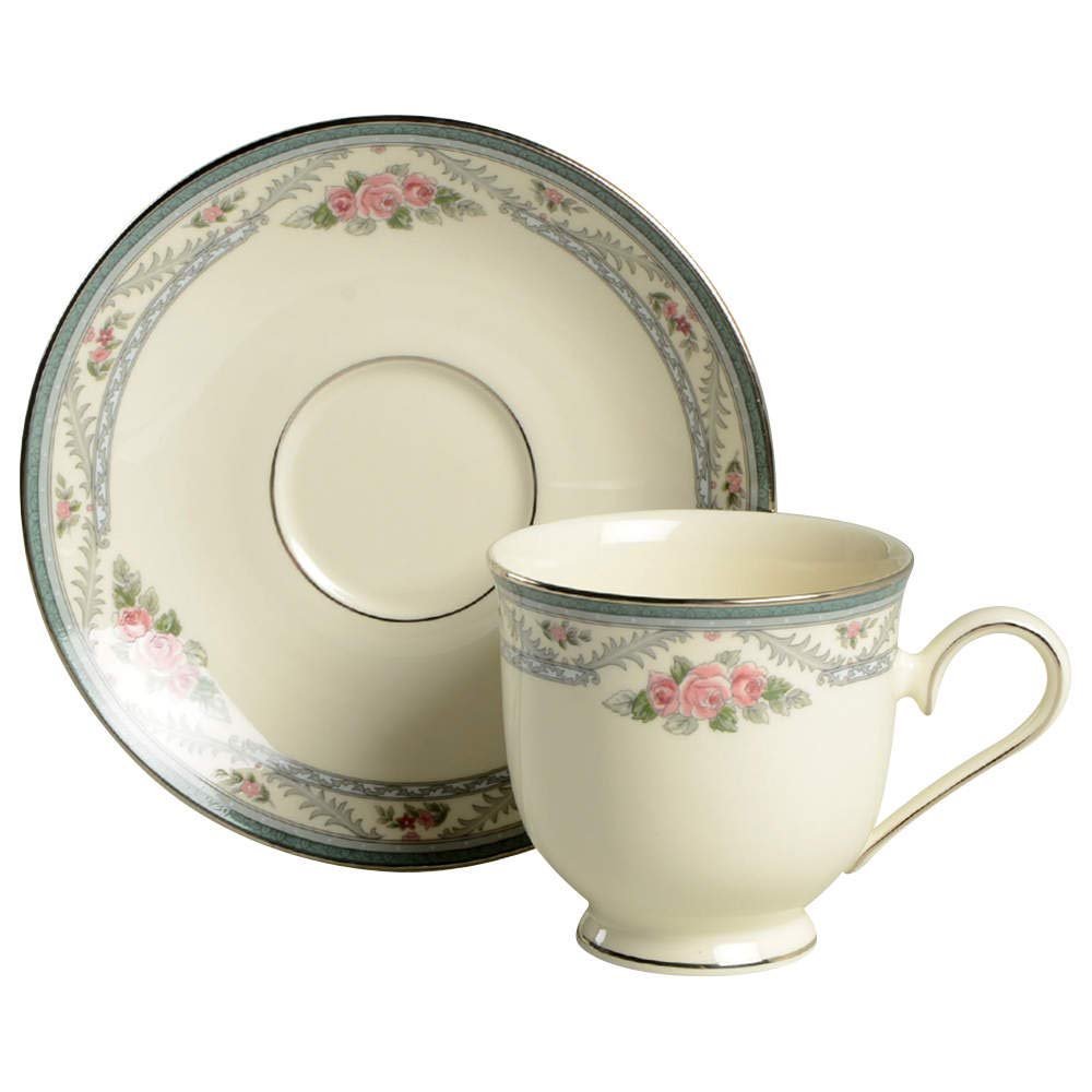 Tasse a thé et soucoupe Lenox Country Romance vaisselle de table en porcelaine