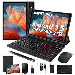 LEVIRTU 10.4 Pollici Android 15 Tablet, 5G WiFi, Tablet in Offerta 36GB RAM+256GB ROM (2TB TF) 2.0GHz Octa-Core, INCELL 2000x1200 FHD, 8000mAh/8+13MP/GPS, con Tastiera+Mouse+Caso (Nero)