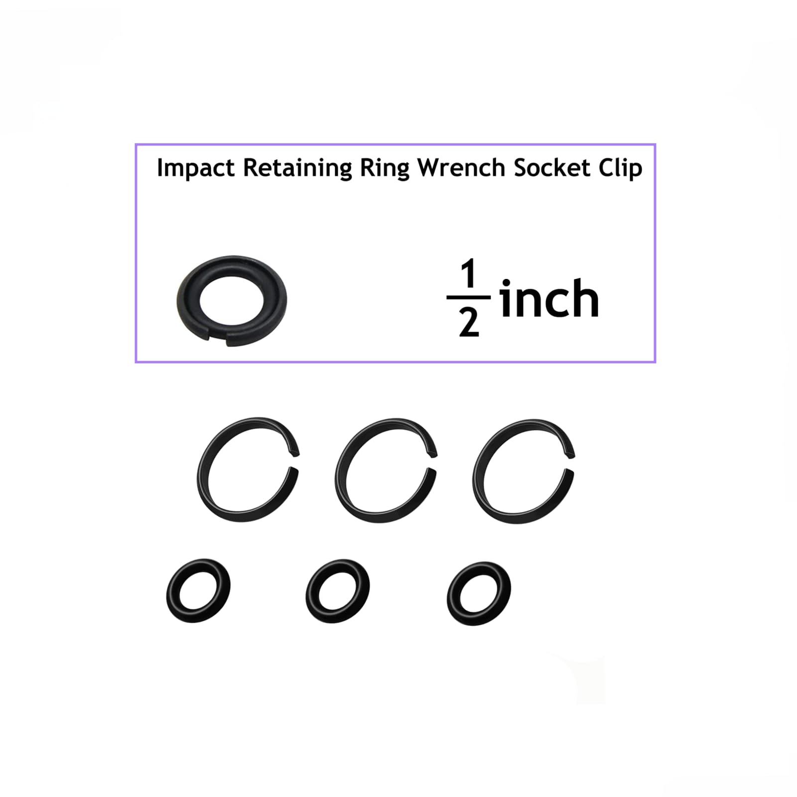 Impact Retaining Rings - 12 Sets with O-Ring & Anvil -3