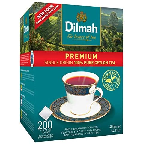 Dilmah Premium Single Origin Pure Ceylon 200 Tea Bags No Additivies Cover