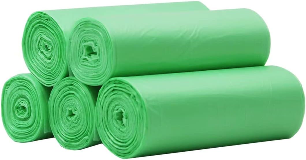 Bin Bags Small Food Waste Can Liners 8L Green Compatible HUAPPNIO Hanging Rubbish Bins