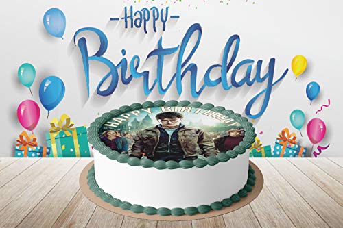 7.5 Inch Edible Cake Toppers – Harry Potter Themed Birthday Party Collection of Edible Cake Decorations