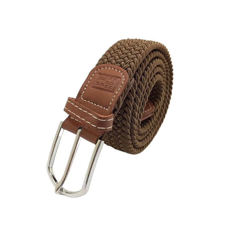 Image of The Tie Hub Unisex Stretchable Woven Fabric Belt | Adjustable, Hole-Free Design | Fits Up to 40 Inches Waist