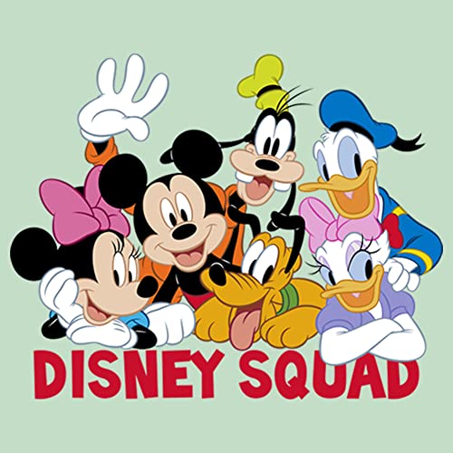 Disney Characters Squad Girl's Heather Crew Tee2
