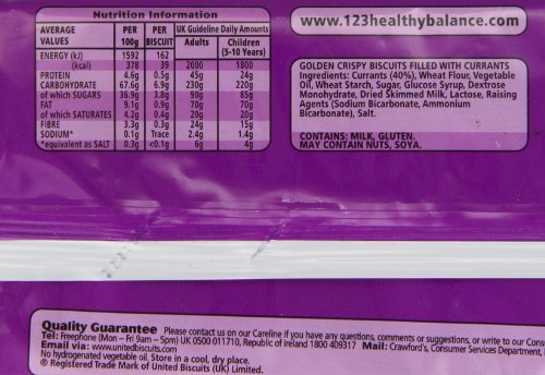 Crawfords 141546 Garibaldi Biscuits, 100 Gram  thumb #2