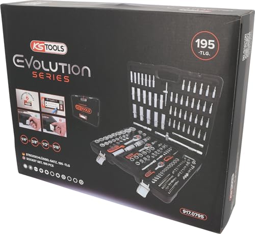 KS Tools 917.0795 Steckschlüssel-Satz, Cr-V, 195-teilig | Evolution Serie – Ansicht 5