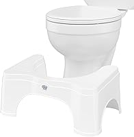 Vista 1 de Squatty Potty Taburete de inodoro original 2.0 base 7", blanco, 1 unidad