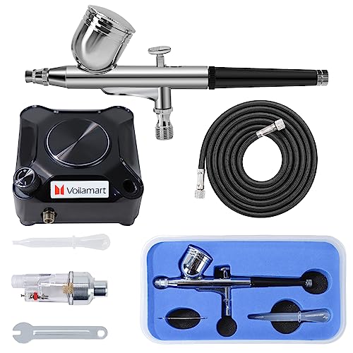Voilamart Upgraded 36PSI Airbrush Kit, Dual-Action...
