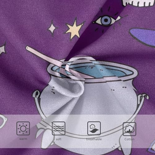 Girls Underwear Toddlers 2t Cotton Cute Panties Girl Flower Kids Briefs Undies Mystical Witchcraft Purple3