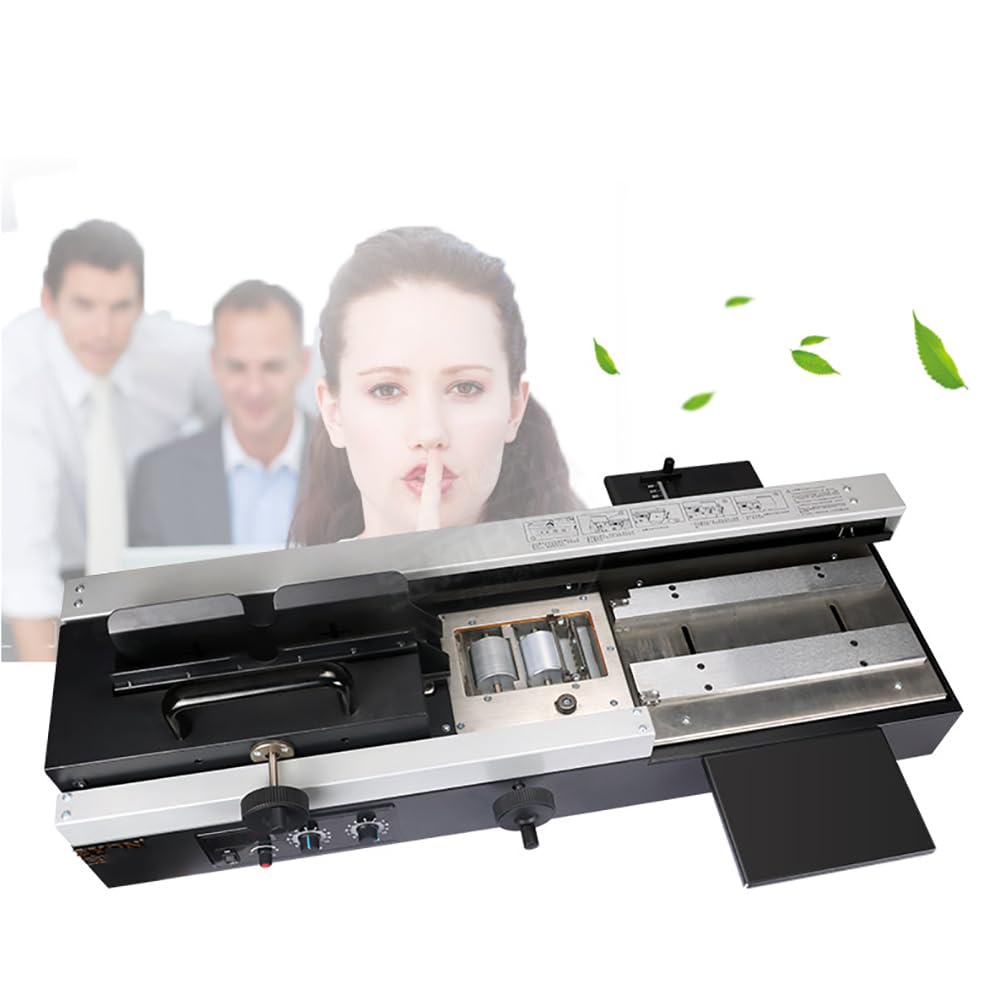 TsoLay Rilegatrice Carta Colla, Rilegatore Elettrico 1400W con Ruota Fresa in Gomma, Spessore Rilegatura Massimo 40mm, per Gare, Contratti Polizze Assicurative, Rapporti