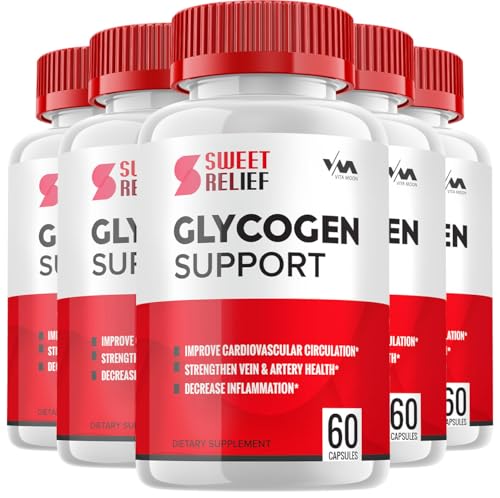 (5 Pack) SweetRelief Glycogen – Sweet Relief Capsule Cleaner, SweetRelief Pills, Advanced Formula for Overall Wellness, Sweet Relief Glycogen Reviews, 300 Capsules