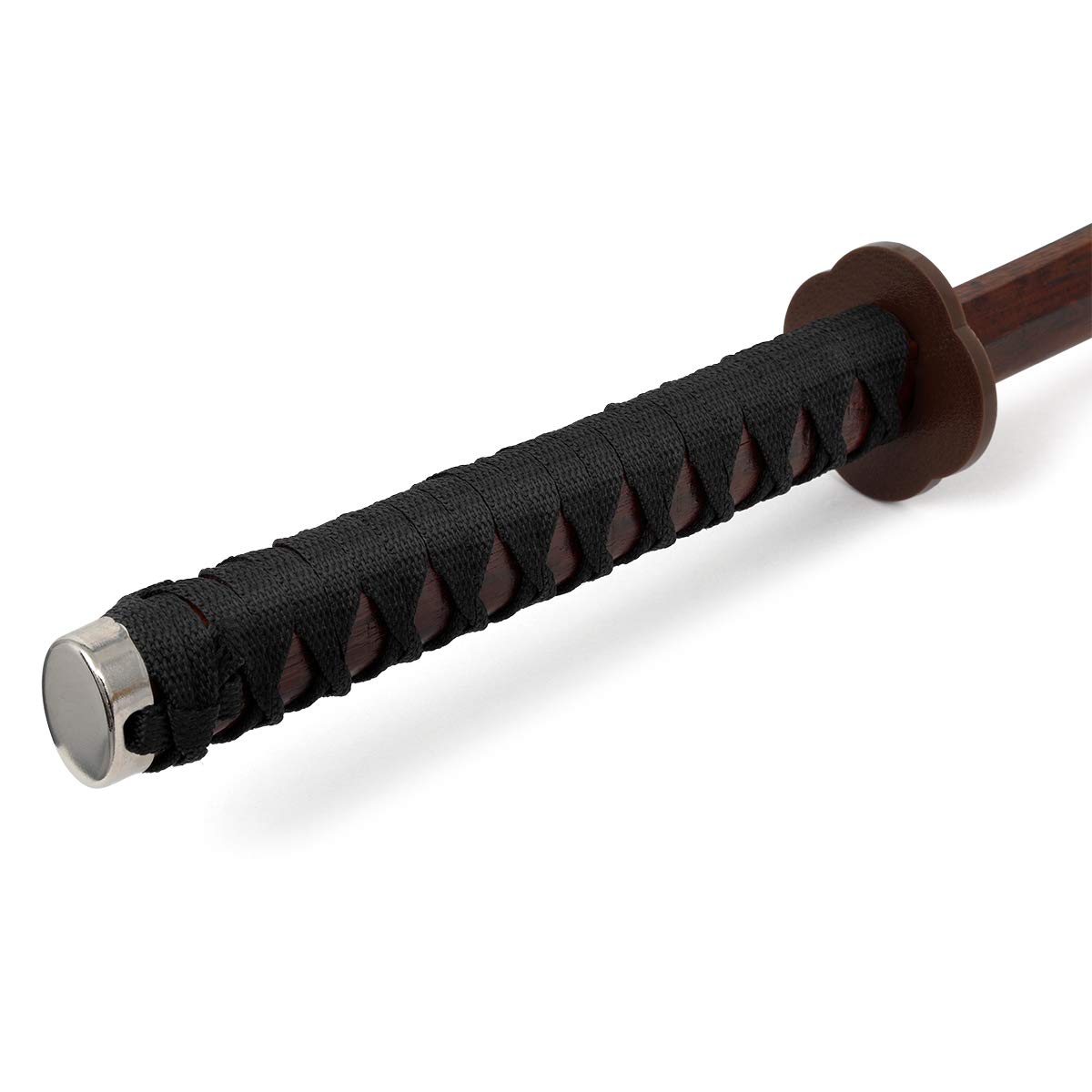 Playwell Artes Marciales Adultos Madera Bokken con Cuerda Mango - Cherry Roble - 40''