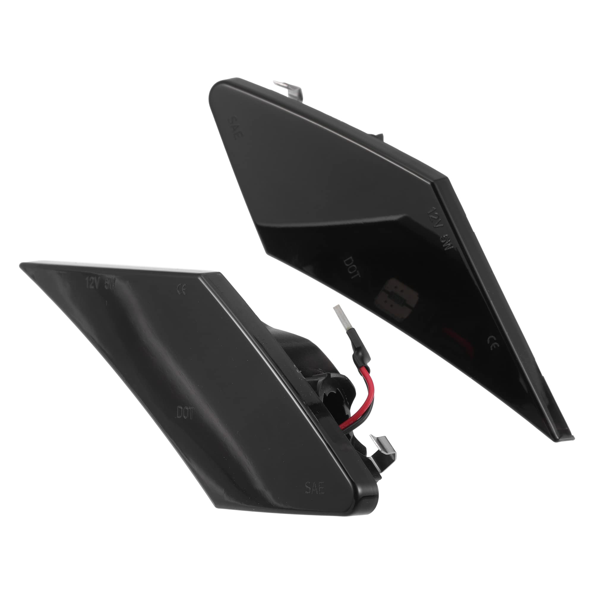 LED Side Marker Light 84912CA150 Front Driver Passenger Turn Signal Lights Fender Sidemarker Lamps for Scion FR-S Black Lens Amber LED Light 1Pair