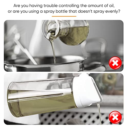 Mgdyss Oil Sprayer For Cooking, Olive Oil Sprayer, Trusted By Professional Chefs, Oil Spray Bottle With Precise Graduation Marks For Air Fryer, Salad, Bbq, Kitchen Baking, Roasting, 200 Ml #TOP5