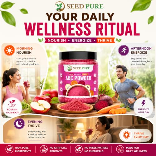 Image of ABC Malt Health Drink Mix | Apple Beetroot Carrot Nutty Malt 200g(100g*2) | Nutritious Milk Mix | No Added Sugar | Easy to Prepare Daily Health Drink