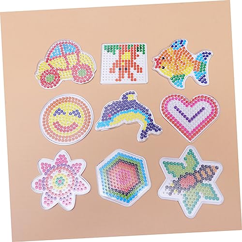 TOYANDONA 19 Unidades ferramenta educacional faça você mesmo contas de arte de contas de ferro placa