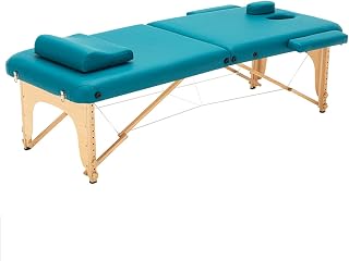 Portable Massage Table Massage Bed Spa Bed Foldable Therapy Table with Head Pillow & Carrying Case Home Salon Spa Bed Tattoo Table (Color : Blue-C, Size : 70cm-Wide)