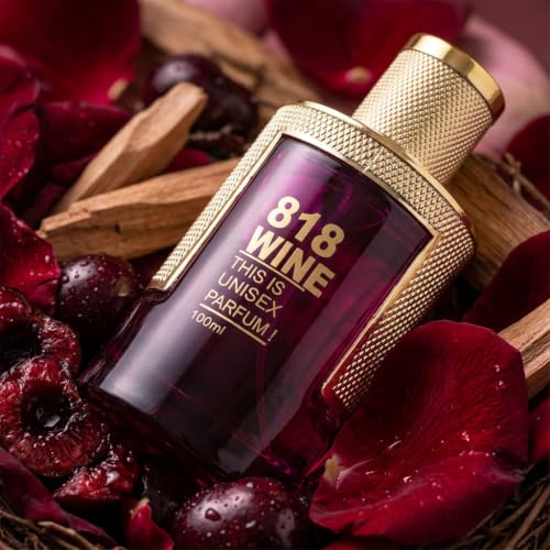 Image of HP 818 Wine Luxury Perfume for Women 100ml Floral Aquatic Scent, Premium Daily Wear Fragrance with Jasmine Vanilla Sandalwood, Long Lasting Romantic Festival Gift