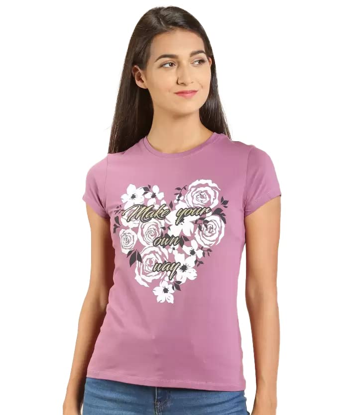 Image of Lyra Women's Cotton Regular Fit T-Shirt