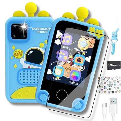 Telephone Portable pour Enfant - Smartphone Enfant - Appareil Photo Enfant - Cadeau Enfant 3 4 5 6 7 8 9 Ans -Jeux Educatif-Livre Audio-Musique-Puzzle-Jouet Enfant avec Programme Ludique -Sécurité
