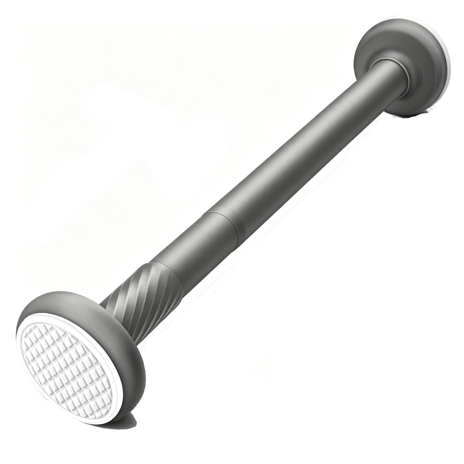 Tension Shower Curtain Rod, Closet Rods for Hanging Clothes, No Drill Adjustable for Bathroom Window Closet, Holds 531lbs(Black,280-350cm/110-138in)