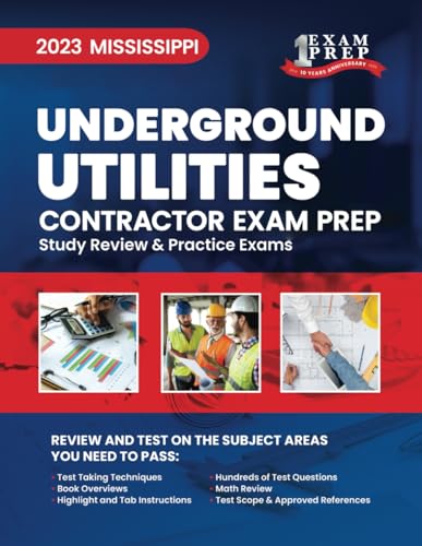 Compare Textbook Prices for 2023 Mississippi Underground Utilities Contractor Exam Prep: 2023 Study Review & Practice Exams ISBN 9798398283358 by Inc, Upstryve,Inc, Upstryve