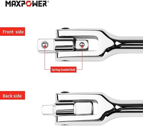 Miniatura 2 de MAXPOWER 12-pulgada y 38-pulgada de transmisión Barra de disyuntor de 24 pulgadas con mango flexible de doble transmisión