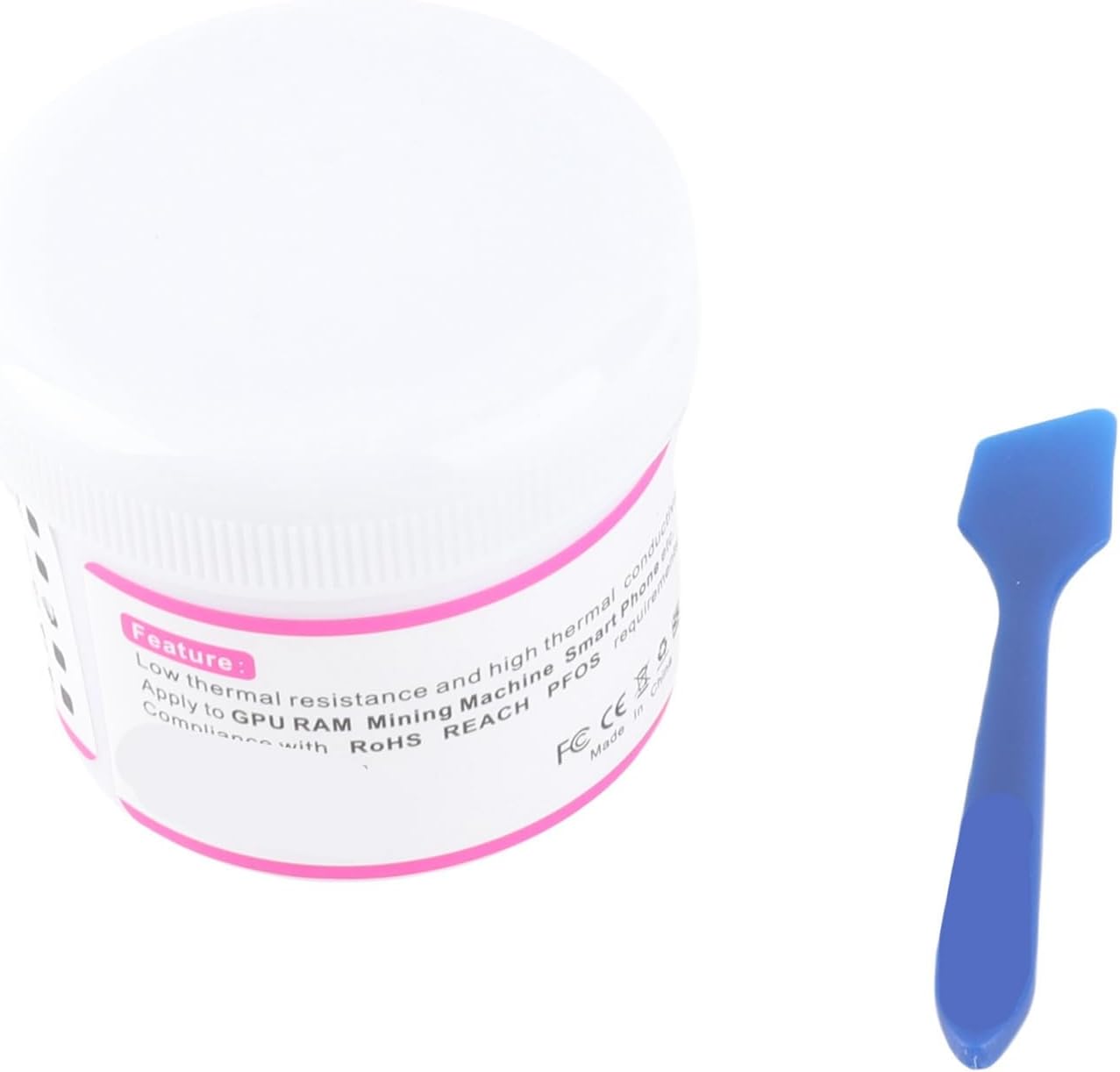 CPU Thermal Paste Efficient Insulation Cooling for CPU Heatsink Pink Color HY204 for PC Components (100g)