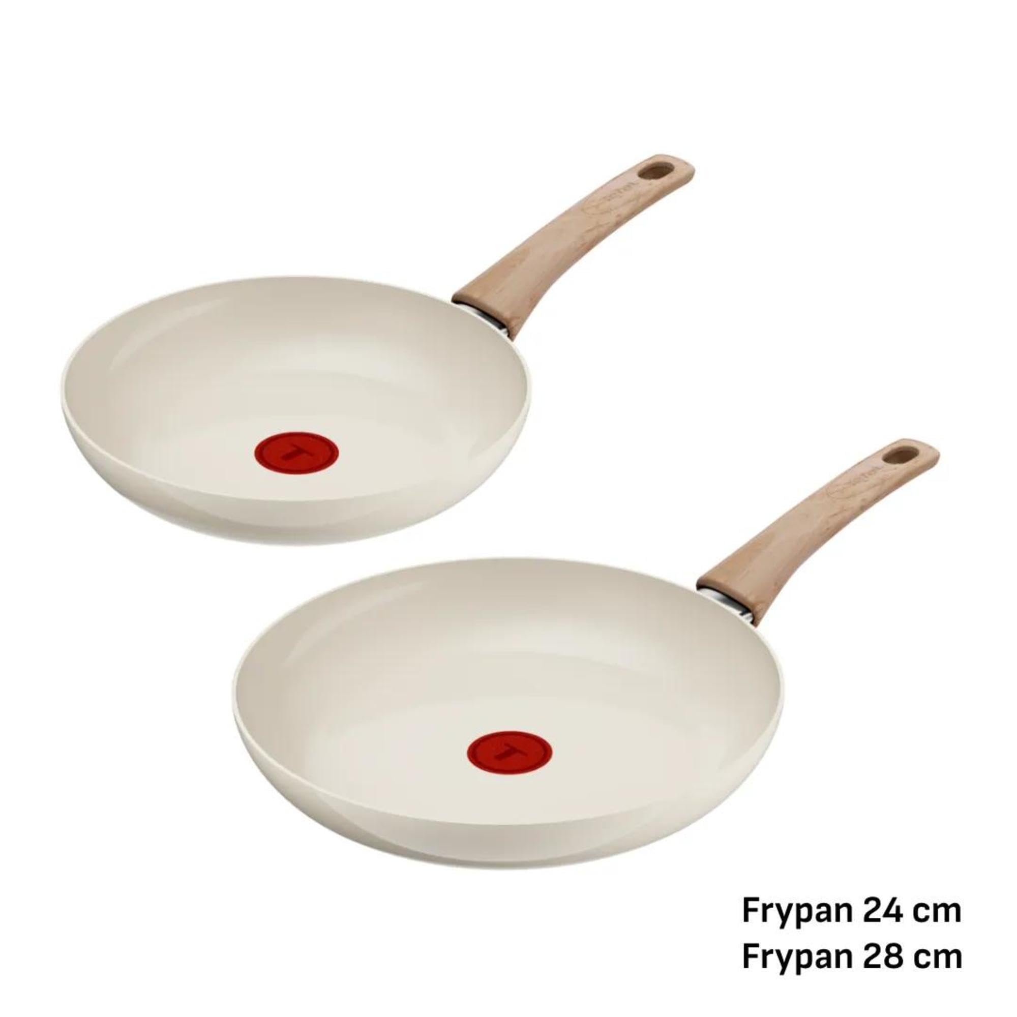 Tefal Reflect, Batterie 2 poêles 24/28 cm, Revêtement en céramique antiadhésif