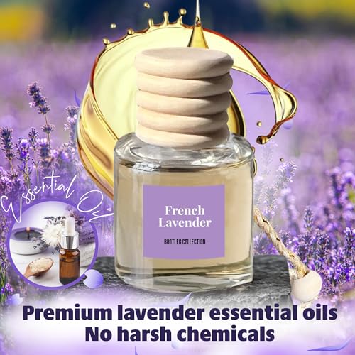 Image of Car Air Freshener Diffuser, Lavender Aromatherapy, Natural Fragrance Oil, Long Lasting, By Bootleg Collection, Made in USA
