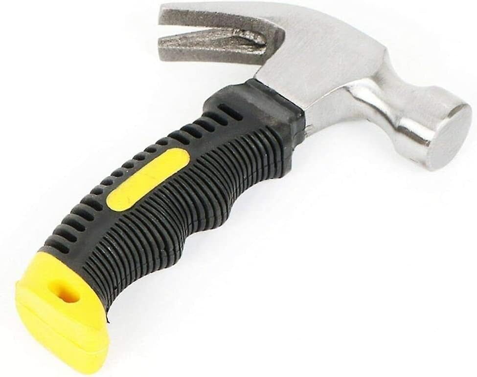 Hammer with Rubber Grip | Claw Hammer Carpentry Iron Hammer Household Multipurpose Hammer Hardware Tools