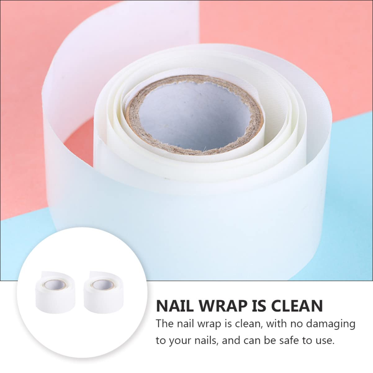 Housoutil 3sets Self-Adhesive Nail Silk Wrap Tape for Nail Repair Reinforcement and Protection Comfortable Thin Gel Acrylic Compatible 2pcs*3