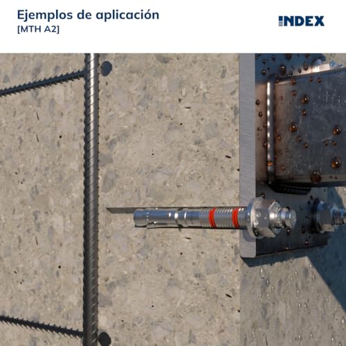 Fixation mâle mta-a2 en inox A2 Index pour structures extérieures - 3
