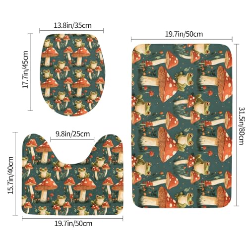 Tapis de bain absorbant et lavable en forme de U sécurité - 3