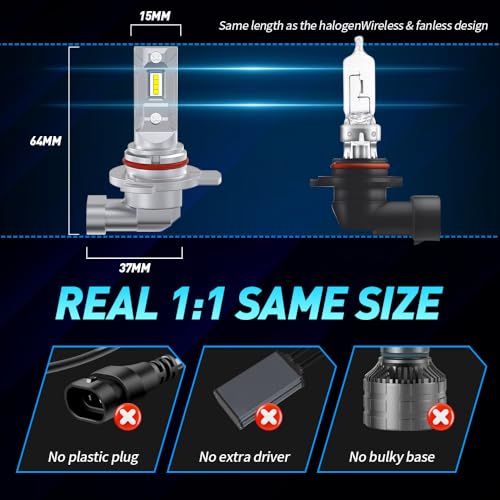 Ampoule HIR2 LED Éclairage Puissant Sans Modification de Phare - 2