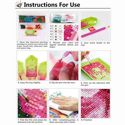 Bougimal 5D Diamond Painting Pier Full Boor Set, 40X50cm DIY 5D Diamond Schilderij Canvas Wall Decor Stickers voor… - Afbeelding 7