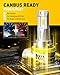 AUXITO 9005/HB3 H11/H9/H8 Fog Light, H8 H9 HB3 Bulbs Combo 5 Mins Install, Plug-N-Play, White Light, IP68 Waterproof, Pack of 4