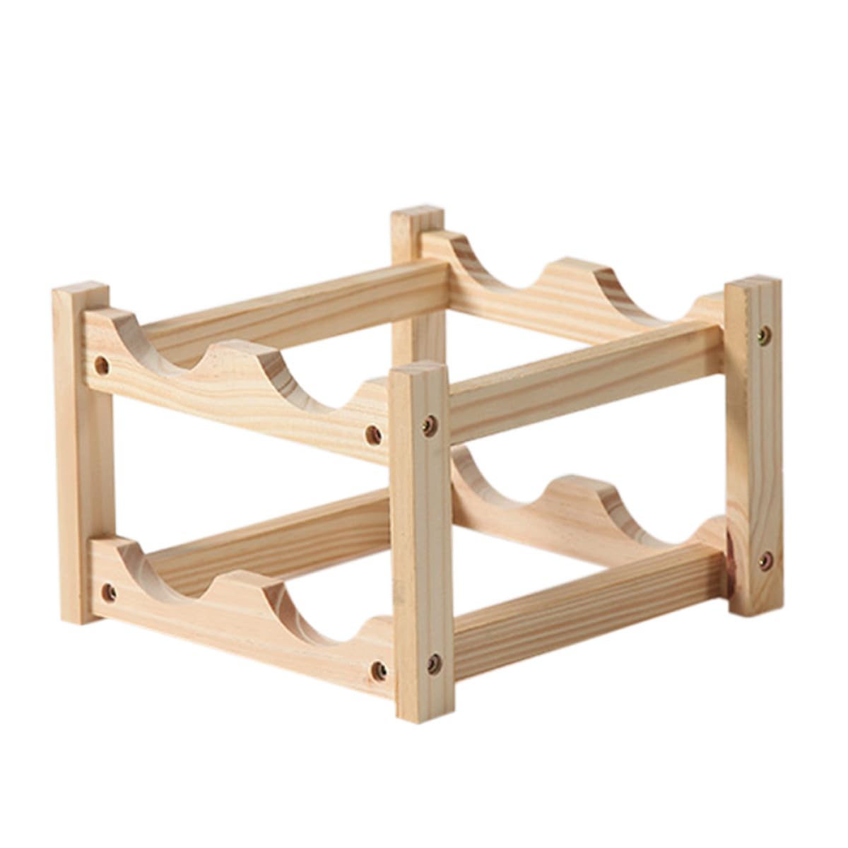 Range bouteilles de vin CHILDWEET en bois double couche pour bureau et salon