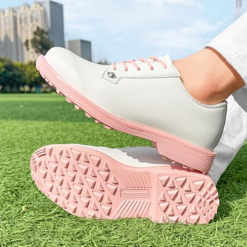 Image of THESTRON Women Golf Shoes Professional Spikeless Golf Sports Sneakers Female Golf Footwears Ladies Golf Walking Sneakers