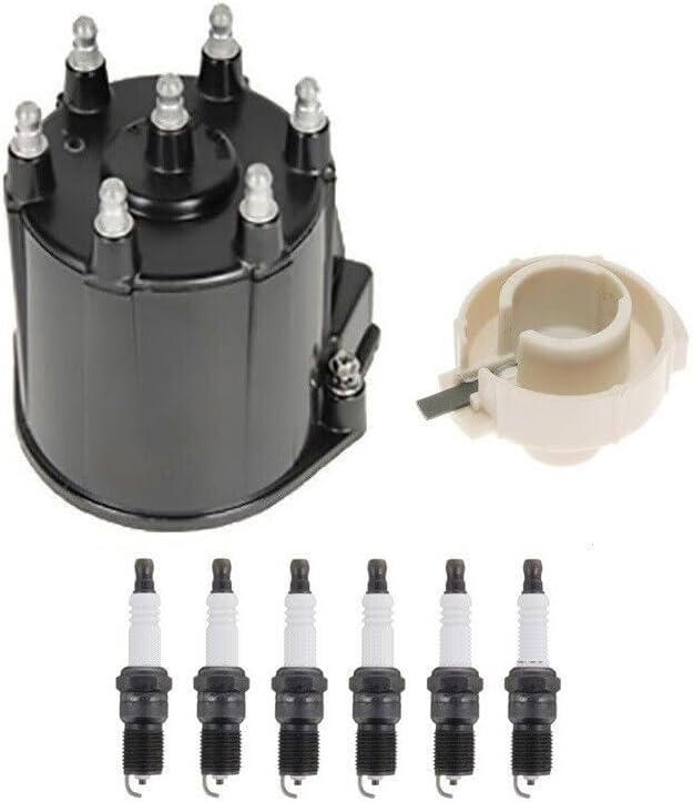 Replacement Distributor Rotor Cap and .060" Spark Plugs Kit for Chevrolet G30 4.3L V6