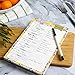 Oriday Weekly Magnetic Meal Planner Notepad with Tear Off Perforated Grocery Shopping List - 52 Sheets,15.2cm X 22.8cm (Yellow Lemon Meal Planning Pad)