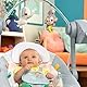 Bright Starts Whimsical Wild automatische Babyschaukel, zusammenklappbar, mit 6 Melodien und 2 Spielzeugen