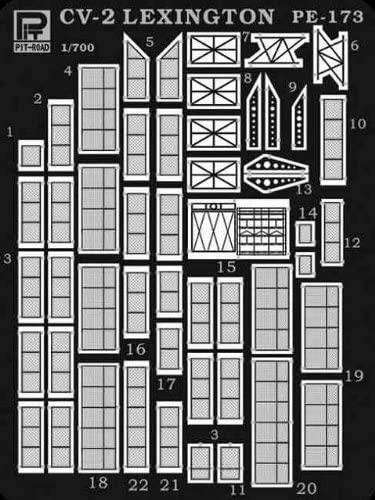 CV-2 Lexington 1/700 maquette de porte-avions de l'US Navy