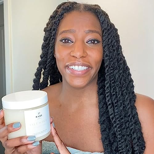 Bare Botanics Lavender Tea Tree Salt Scrub – 24Oz Of All Natural Skincare Goodness | Gently Exfoliating Body Scrub Packed With Skin Loving Moisturizers | & A Cute Wooden Spoon #TOP5