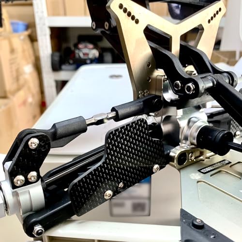 Image of Rear Mud Guards for Arrma 6S 1 /8 Typhon 1 /7 Infraction /Limitless /Felony | Rear Splash Flaps Part Dirt Guards Dust,Stones,Mud Protective Fenders Upgrade Replace ARA330730-S-Carbon Fiber-A Style