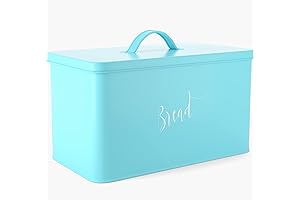 Teal Farmhouse Bread Box for Your Kitchen Countertop