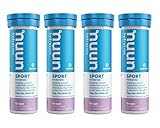 Nuun Sport: Electrolyte Drink Tablets, Grape, 10 Count (Pack of 4)